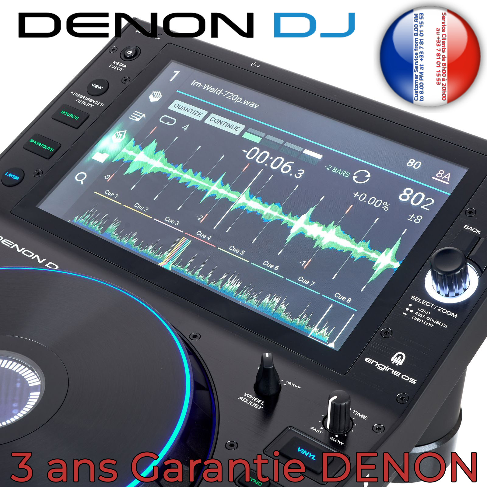 Platine DJ Pro DENON DJ SC6000M - TAMTAM Annemasse