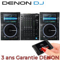 Soldes 2 x Denon SC6000M + Mixeur Denon X1850 Prime - Disque SSD 560 Mo/s OFFERT - Platines DJ Haut de Gamme Table Mixage PRO