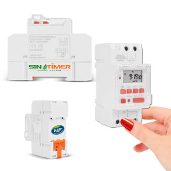 Chaude Tableau SINOTimer électrique Eau DIN Journalière 30A Electronique Ballon Rail Programmation 7200W Automatique Digital 7kW Minuterie