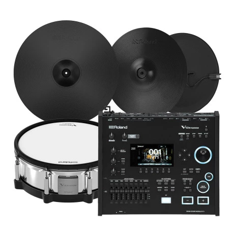 Roland CY-14C-T CY14C V71 + Ride de PD-140Ds CY-18DR Caisse Module Hi-Hat claire électronique batterie PACK à niveau VH-14D mise