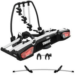 939000 Porte-vélos VeloSpace - vélos XT 938100 Thule noir/aluminium avec pour vélo + Adaptateur 4ème 3 Extension
