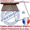 PACK A1459 iLAME Joint Nappe N Apple HOME Cadre Tactile Vitre Noire Precollé Tablette Outils KIT iPad4 Adhésif Verre Réparation Bouton