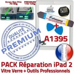 Precollé iPad 2 PREMIUM B iPad2 PACK Qualité Tactile Verre HOME Démontage A1395 Bouton Réparation Oléophobe KIT Vitre Blanche Adhésif Outils