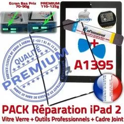 2 Precollé Noire Vitre Tactile Réparation A1395 iPad2 iLAME KIT PACK Tablette Joint HOME Chassis Apple Bouton Adhésif N Outils iPad Cadre Verre