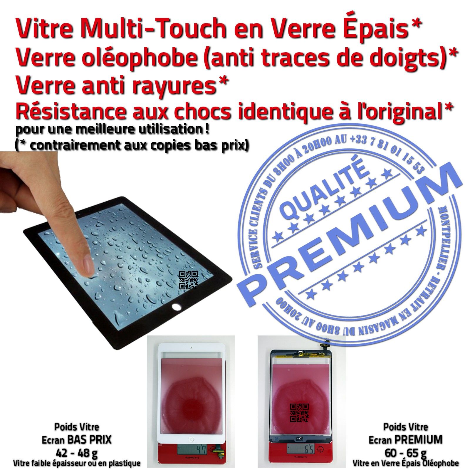 KIT Outils Professionnels Nappe Bouton Home iPad MINI Mini-1 Mini-2 Écran Tactile Noir Changer Vitre Noire Verre Oléophobe Changement PACK Réparation Remplacement Tablette Apple Retina Display iLAME Démontage Outillage Connecteur IC Adhésif