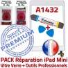 PACK Apple iPad Mini A1432 Blanc IC Outils Réparation PREMIUM KIT Qualité Bouton Tactile Verre HOME MINI Complet Adhésif Vitre Nappe Tablette Blanche