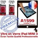 Mini3 iPad A1599 Noir Réparation Vitre Adhésif Nappe Tablette Fixation Bouton Ecran Verre Filtre Monté Caméra Oléophobe Home Tactile