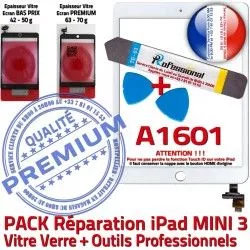 A1601 Mini ID Complet B Attention Blanche Réparation Outils Tactile KIT PREMIUM Touch Tablette Verre 3 Vitre Qualité Adhésif iPad MINI PACK