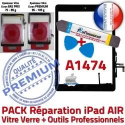 Adhésif HOME Oléophobe A1474 PACK Vitre Réparation Démontage Outils iPad N Qualité PREMIUM Verre Noire Bouton KIT Precollé Tactile AIR