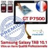 Samsung Galaxy TAB GT-P7500 10 N GT Assemblée en LCD Qualité Supérieure Verre Noire PREMIUM 10.1 Ecran Prémonté Adhésif P7500 Tactile Vitre