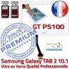 Samsung Galaxy TAB 2 GT-P5100 B 10.1 TAB2 LCD Verre Qualité en Blanche Ecran GT PREMIUM Adhésif Tactile Assemblée Prémonté Vitre P5100 Supérieure