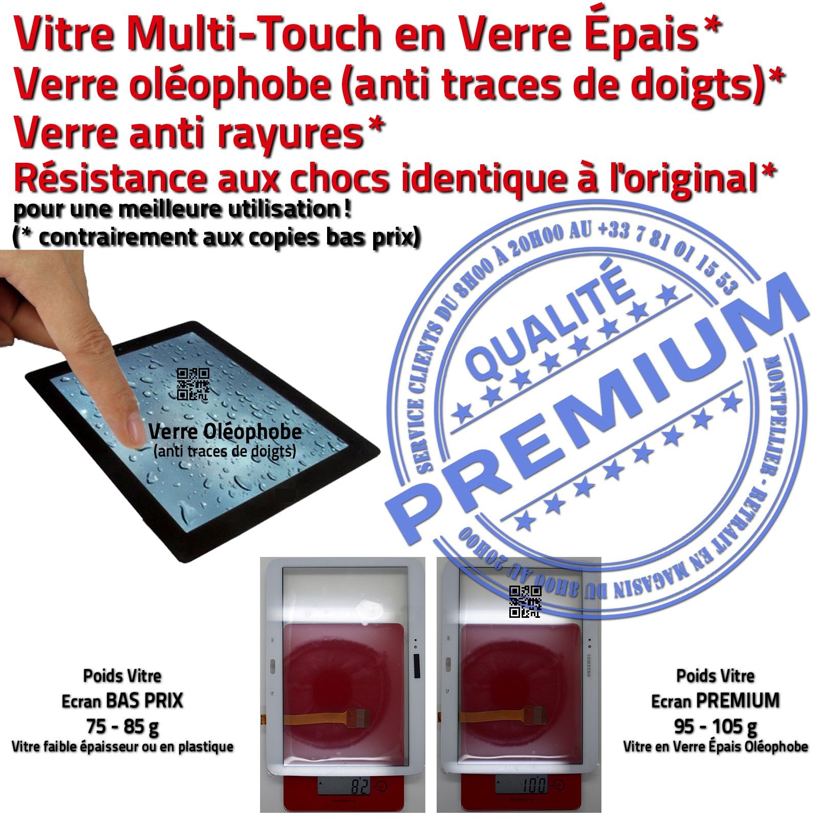 Tablette TAB 3 Galaxy P5220 GT-5220 Adhésif Prémonté Precollé Réparation Remplacement Changer Vitre Tactile Noire Verre Assemblée Protection Film Démontage Installation Changement Écran Complet Noir Installer TAB3 5220 GT-P5220 Samsung Qualité PREMIUM