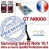 Samsung Galaxy NOTE GT-N8000 Whi PREMIUM N8000 en Ecran Supérieure GT Assemblée Tactile LCD Prémonté Blanche Verre 10.1 Vitre Adhésif Qualité