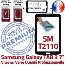 Adhésif TAB3 Supérieure Tactile en 3 Assemblée N TAB LCD SM-T2110 Galaxy Qualité T2110 Samsung PREMIUM Vitre Prémonté Verre 7 SM Noire Ecran