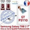 TAB2 GT P3110 Blanc LCD GT-P3110 Blanche Adhésif Ecran Qualité Supérieure Samsung Galaxy PREMIUM Tactile Verre Assemblée inch Vitre 7 Prémonté