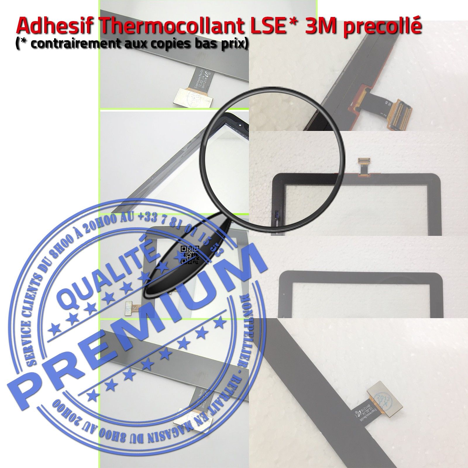 Vitre Tactile Assemblée Prémonté Samsung GT P3100 TAB2 Ecran Verre PREMIUM Blanc