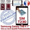 Samsung Galaxy TAB 4 SM-T230 N Noire Adhésif SM Verre Tactile 7 Vitre Supérieure T230 Assemblée Ecran LCD inch Prémonté Qualité PREMIUM TAB4