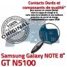 GT-N5100 Micro USB NOTE Charge Nappe MicroUSB Chargeur ORIGINAL Samsung Qualité Galaxy Connecteur Contact de N5100 GT Doré Réparation OFFICIELLE
