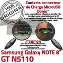 Samsung Galaxy NOTE GT-N5110 C USB Contacts de Connecteur Doré Réparation N5110 Chargeur Qualité Nappe Micro OFFICIELLE ORIGINAL GT Charge