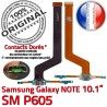 SM-P605 Micro USB NOTE Charge MicroUSB Galaxy Pen SM Doré Réparation OFFICIELLE Contact P605 Qualité Samsung Connecteur Nappe de Chargeur ORIGINAL