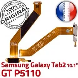 Nappe Charge Samsung 2 Chargeur de Connecteur TAB2 TAB Galaxy GT-P5110 Ch Contacts Dorés MicroUSB OFFICIELLE ORIGINAL Réparation Qualité