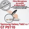 Samsung Galaxy GT-P5110 TAB2 Ch ORIGINAL TAB P5110 Réparation GT Charge 2 Contacts de MicroUSB Connecteur Qualité Nappe OFFICIELLE Chargeur Dorés