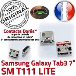 souder Dorés TAB Connector charge 3 Dock ORIGINAL Micro 7 Prise à T111 de Chargeur inch Pins Galaxy SM Tab Samsung USB Connecteur