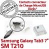 Samsung Galaxy Tab3 SM-T210 USB Qualité TAB3 Chargeur Connector ORIGINAL à Fiche SLOT MicroUSB Prise souder Dorés charge Pins de Dock