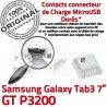 Samsung Galaxy Tab 3 P3200 USB Dorés à Chargeur Connector Prise TAB ORIGINAL GT Micro inch de souder charge Connecteur Dock Pins 7