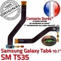 Samsung Galaxy SM-T535 TAB4 Ch Qualité TAB 4 de Réparation Connecteur SM Chargeur OFFICIELLE ORIGINAL Dorés Contacts T535 Charge Nappe MicroUSB