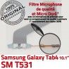 SM-T531 Micro USB TAB4 Charge OFFICIELLE de T531 4 Contacts SM Qualité Chargeur Samsung Galaxy ORIGINAL Réparation Connecteur MicroUSB TAB Dorés Nappe