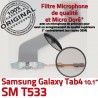 Samsung Galaxy TAB 4 SM-T533 Ch Nappe Réparation de Qualité Charge TAB4 MicroUSB Connecteur ORIGINAL Dorés OFFICIELLE Contacts Chargeur