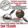 Samsung Galaxy SM-T520NC TAB PRO Réparation Charge Connecteur T520N Chargeur Doré de OFFICIELLE Nappe MicroUSB ORIGINAL Contact SM Qualité
