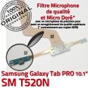 SM-T520N Micro USB TAB PRO C Galaxy Doré Samsung de Connecteur ORIGINAL Charge Qualité SM Contact T520N Nappe Chargeur MicroUSB Réparation OFFICIELLE