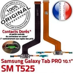 USB Chargeur ORIGINAL Micro Samsung Galaxy Qualité T525 Doré Charge Connecteur MicroUSB SM-T525 PRO OFFICIELLE SM C Nappe TAB de Réparation Contact