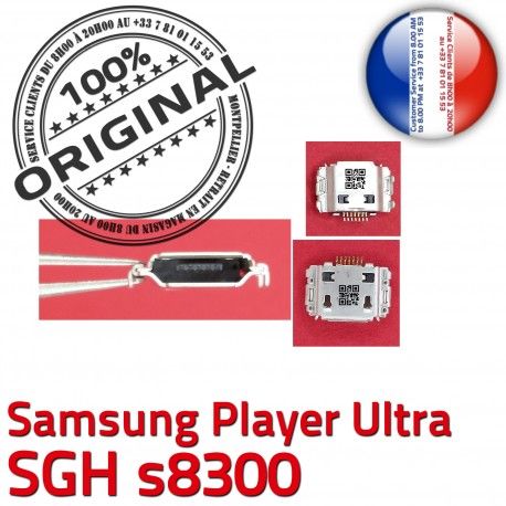 Samsung Player Ultra SGH s8300 C à charge Connector Micro USB de Dock Pins Connecteur Chargeur Prise ORIGINAL souder Flex Dorés