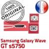 Samsung Galaxy Wave GT s5750 C de Flex Dock charge Connector Prise souder Connecteur Dorés Chargeur Micro USB Pins ORIGINAL à