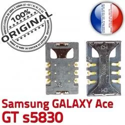 GT Ace Carte S Lecteur SLOT Connector Pins Connecteur Galaxy Card SIM s5830 Reader à souder Dorés Samsung ORIGINAL Contacts Prise