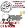 Samsung Galaxy NOTE GT N7000 C ORIGINAL Nappe MicroUSB Prise OFFICIELLE Charge Qualité RESEAU Chargeur Connecteur Antenne Microphone