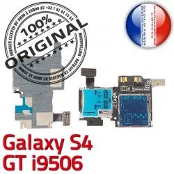 GT Connector Qualité Samsung GT-i9506 Galaxy Micro-SD Dorés Lecteur S4 Carte Contacts ORIGINAL Connecteur Reader Memoire i9506 S SIM Nappe