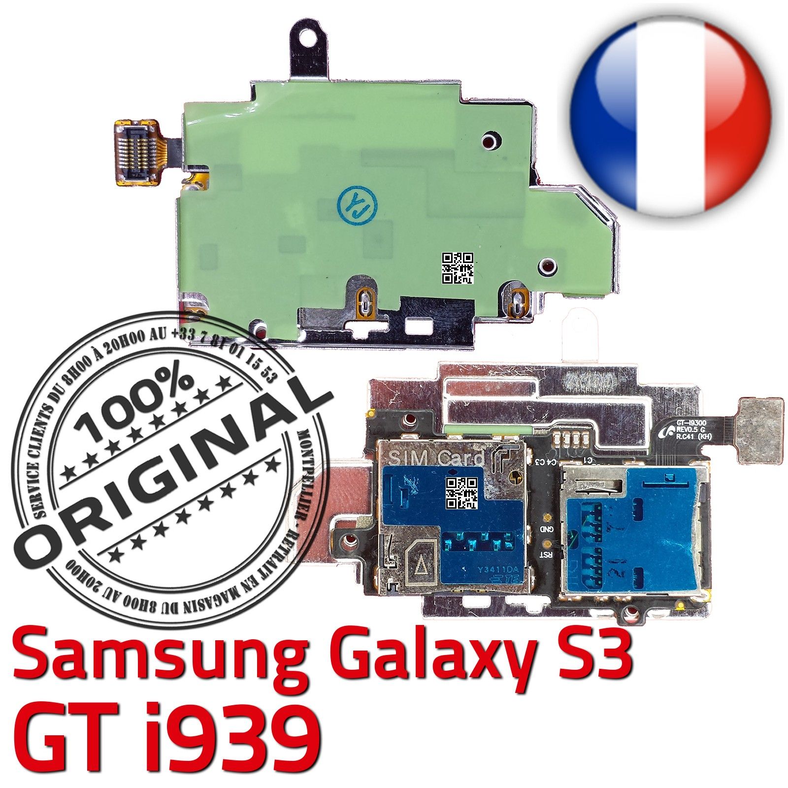 ORIGINAL Samsung Wave 578 GT s5780 Lecteur Carte SIM à souder