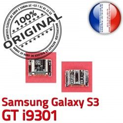 Samsung Chargeur Dorés souder Micro à i9301 ORIGINAL de GT Connecteur Dock C Galaxy USB Pins Connector charge Prise Flex S3