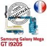 Samsung Galaxy MEGA GT i9205 C MicroUSB OFFICIELLE Prise Charge Qualité Nappe RESEAU Microphone Chargeur Connecteur ORIGINAL Antenne