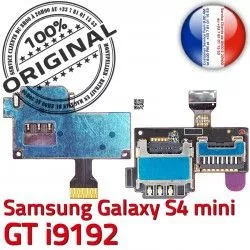 Connecteur GT Micro-SD Doré Connector i9192 s Nappe Samsung Mini SIM Contact ORIGINAL Memoire S4 Duos Duo Galaxy Lecteur Qualité Carte