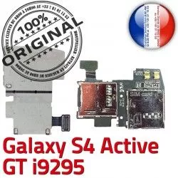 Dorés Lecteur Nappe GT Carte ORIGINAL Reader Galaxy Connector Contacts S Connecteur S4 Samsung i9295 Activ SIM Micro-SD Memoire Qualité