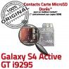 Samsung Galaxy S4 Activ i9295 S Lecteur ORIGINAL Memoire Dorés Micro-SD Connector Qualité Carte Reader Contacts SIM GT Nappe Connecteur