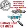 Samsung Galaxy Core GT i8262 C MicroUSB Antenne Qualité Nappe Prise Microphone Connecteur OFFICIELLE RESEAU Chargeur ORIGINAL Charge