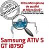 Samsung ATIV S GT i8750 C Connecteur Chargeur Antenne Qualité Charge Microphone ORIGINAL RESEAU Prise OFFICIELLE Nappe MicroUSB
