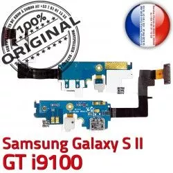 RESEAU C Nappe OFFICIELLE Samsung i9100 Connecteur MicroUSB Charge GT Qualité S2 Prise Antenne Galaxy Chargeur ORIGINAL Microphone