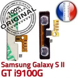 GT SLOT ORIGINAL souder Switch Volume Bouton 2 OR Connecteur Son V à S S2 Contacts i9100G Dorés Pins Galaxy Nappe Connector Circuit Samsung